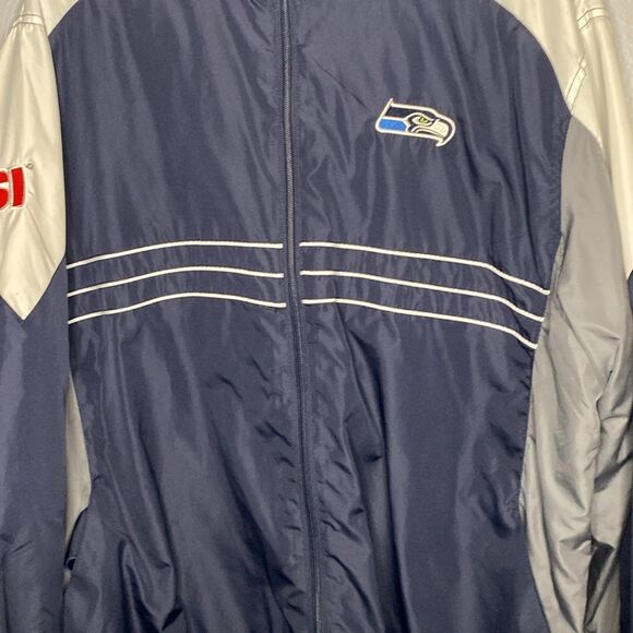 NFL Seattle Seahawks Full Zip Wind Breaker Size XL - Picture 5 of 10